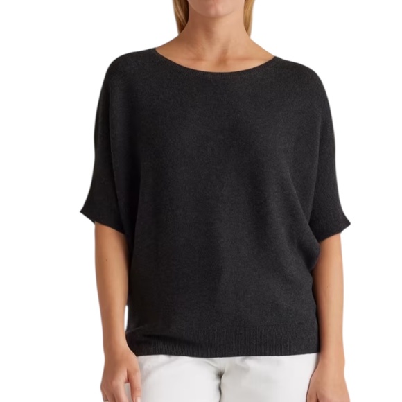 Quince Dolman Sweater Lightweight Organic Cotton Cashmere Link-Stitch Size XL - Picture 13 of 13